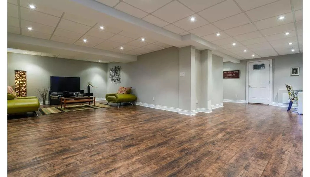 a finished basement