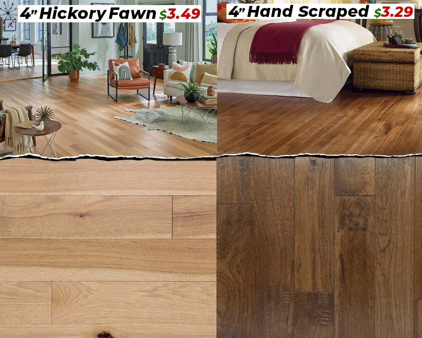 affordable wide plank products side by side