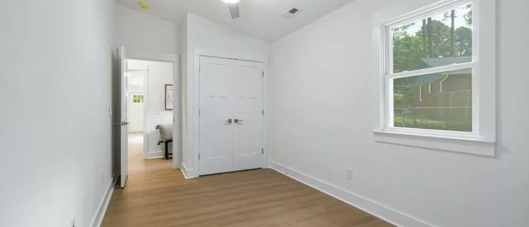 lvp in a newly updated bedroom