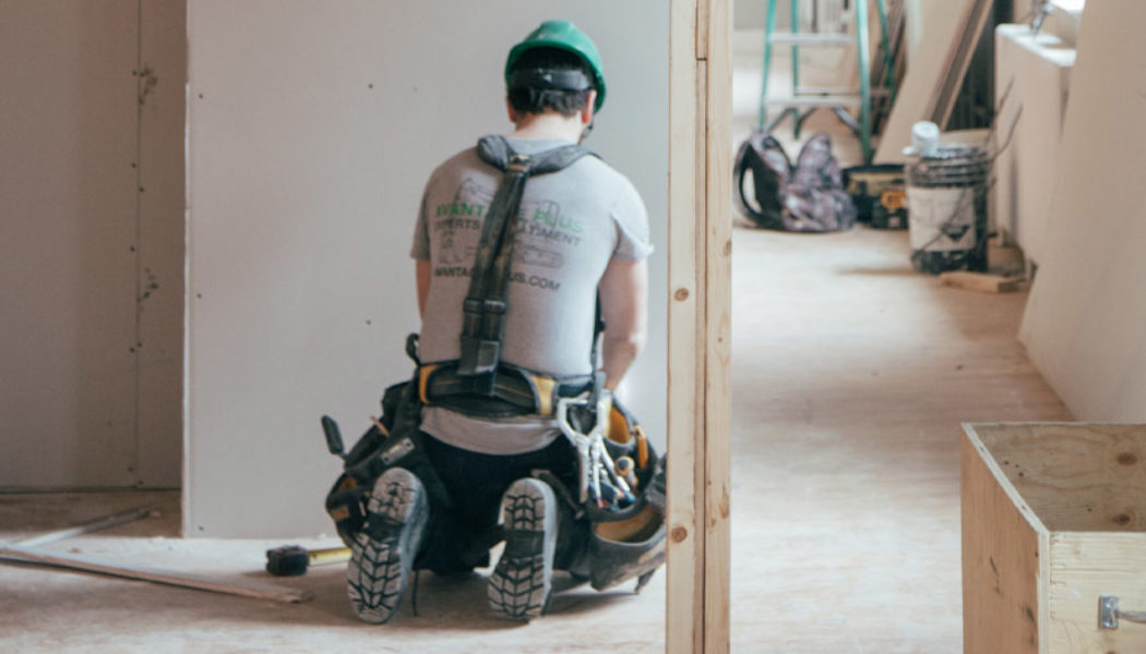 home flipper remodeling a home to put it on the market