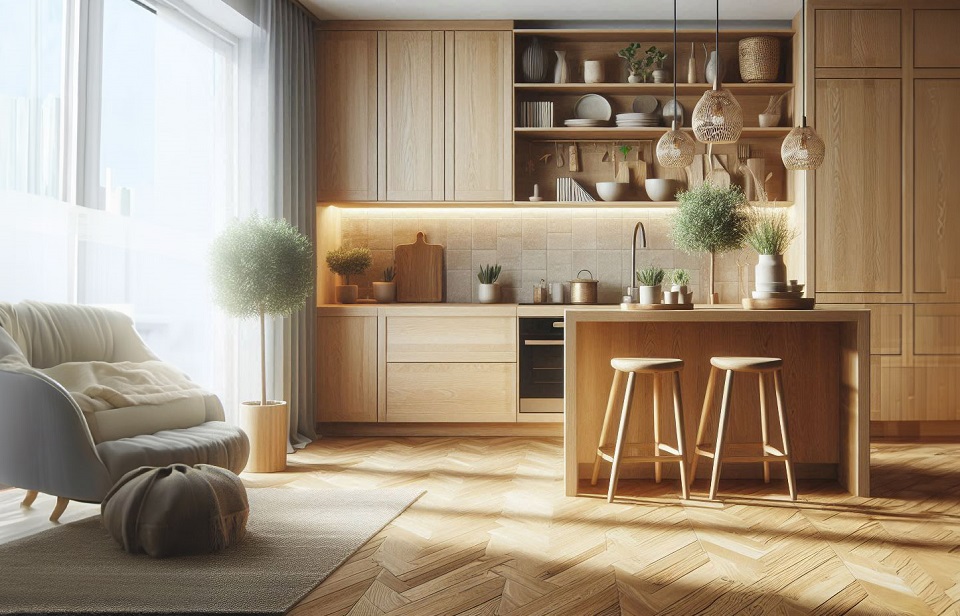 Vinyl Plank Flooring with Oak Cabinets: Perfect Pairings